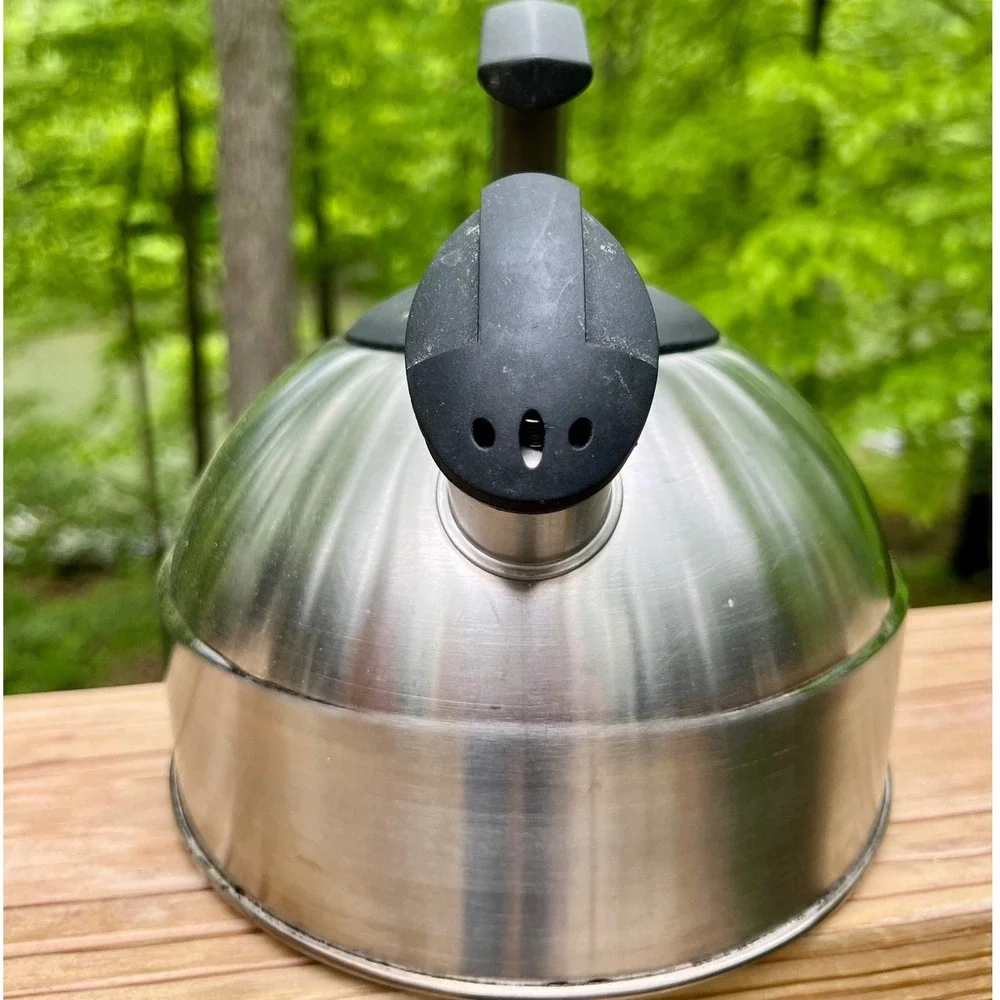 Vintage Chantal Stainless Steel Whistling Tea Kettle - 1.7 Qt Stovetop Teapot